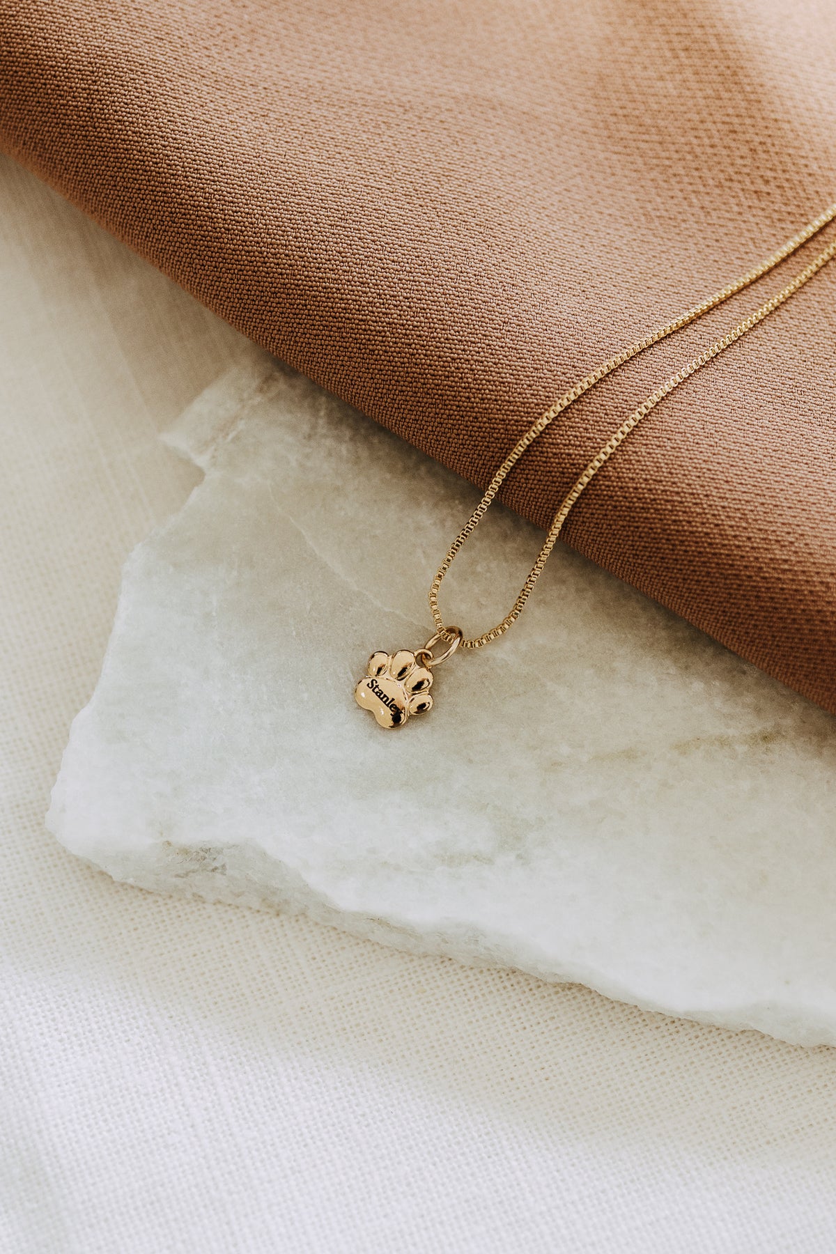 Engraved Paw Necklace | Personalized Pet Necklace
