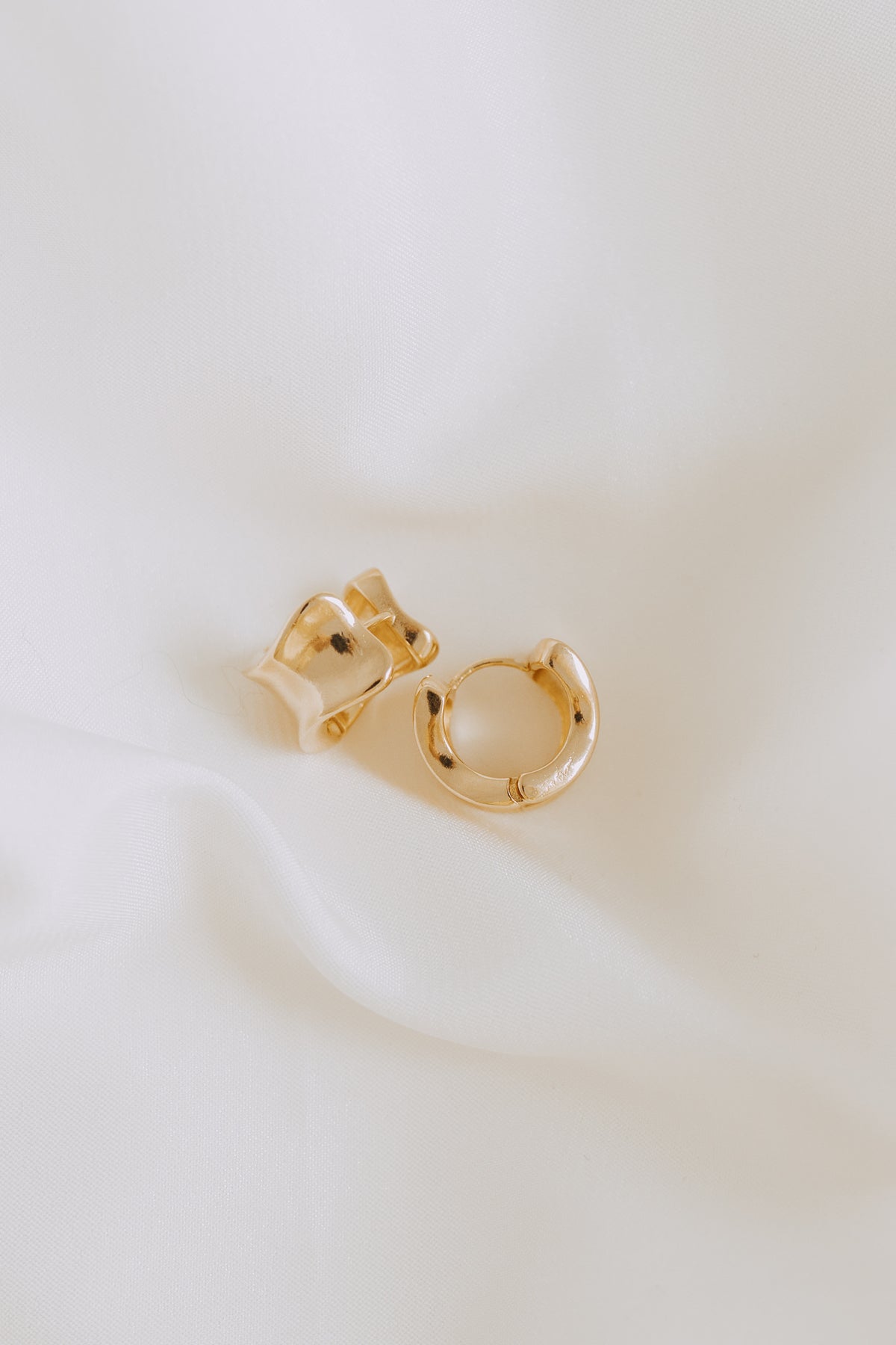Rove Mini Hoops | 18K Gold Filled Sculptural Earrings