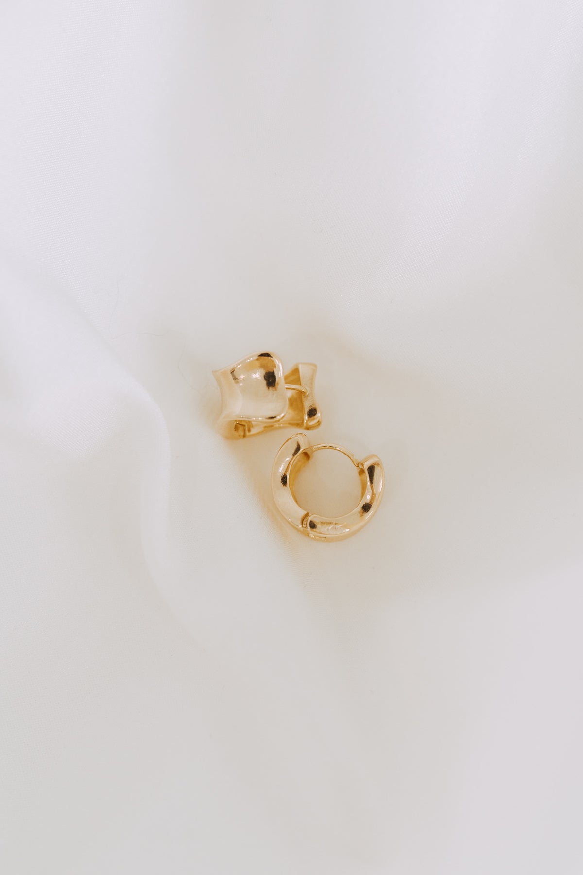 Rove Mini Hoops | 18K Gold Filled Sculptural Earrings