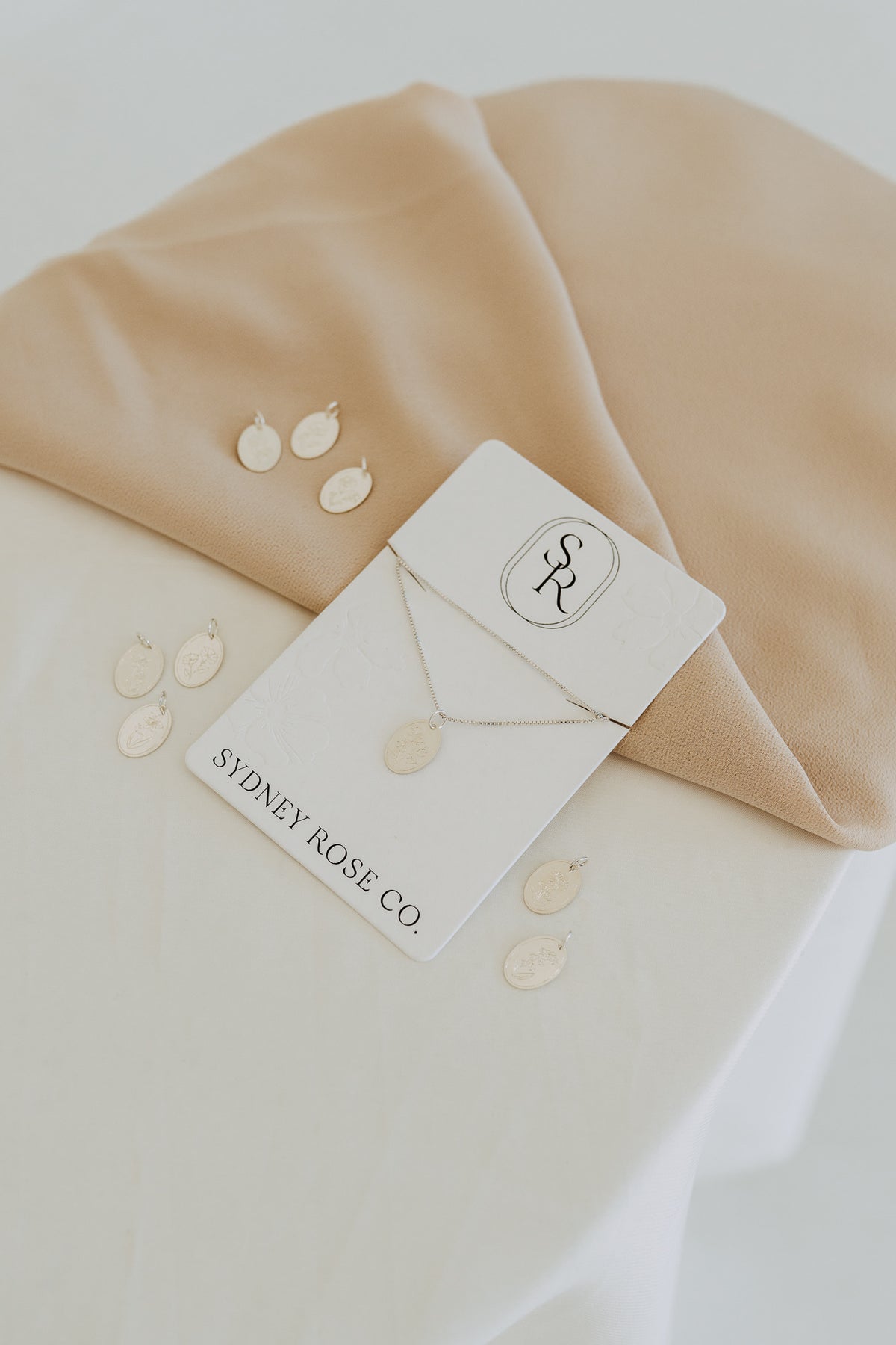 Sterling Silver Petite Birth Flower Necklace | Personalized Birth Month Necklace