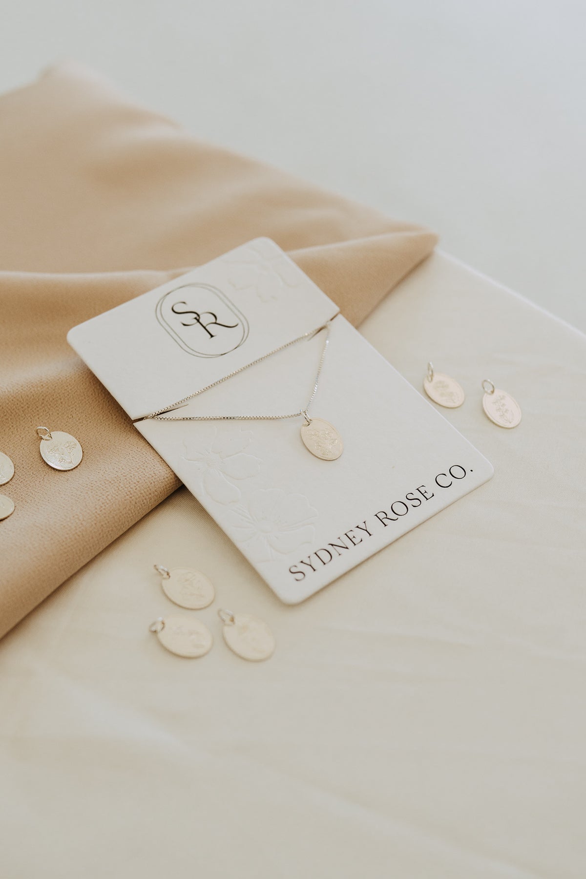 Sterling Silver Petite Birth Flower Necklace | Personalized Birth Month Necklace