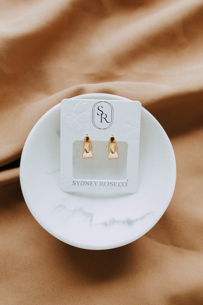 Drop Hoop Earrings | 18K Gold Filled Lightweight Hoops