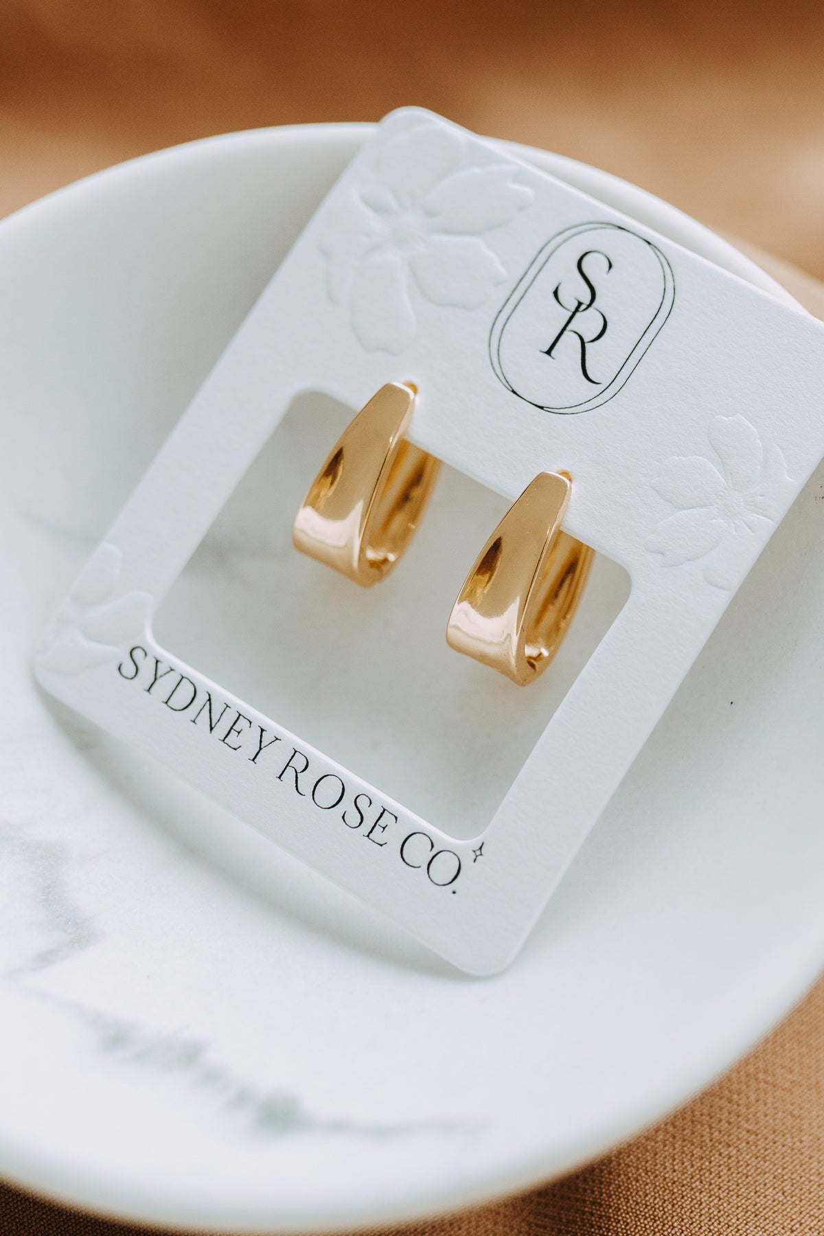 Drop Hoop Earrings | 18K Gold Filled Lightweight Hoops