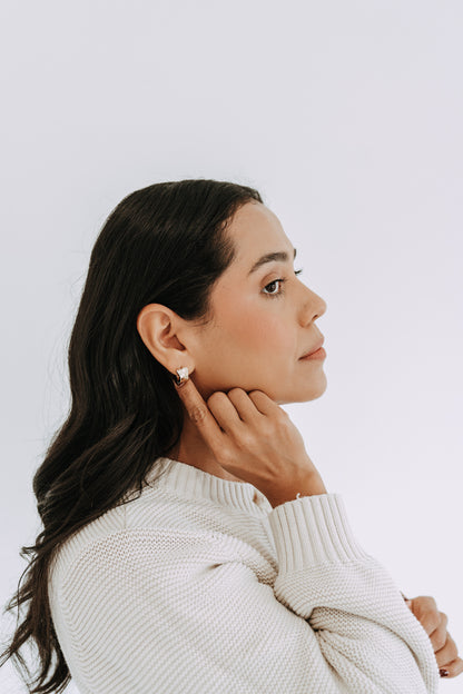 Rove Mini Hoops | 18K Gold Filled Sculptural Earrings