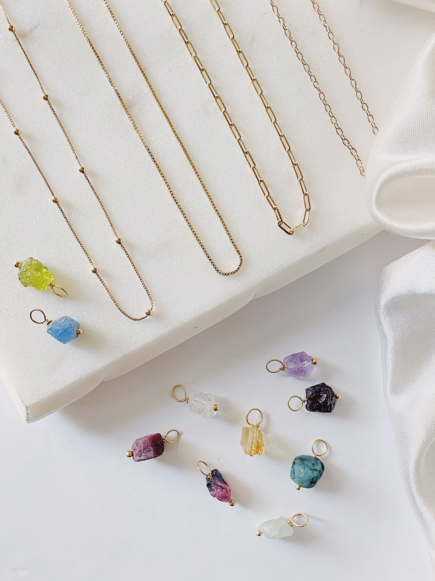 Raw Birthstone Necklace