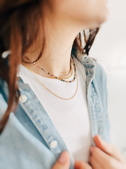 Tourmaline Bead Chain