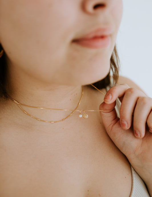 Pearl + Shell Necklace