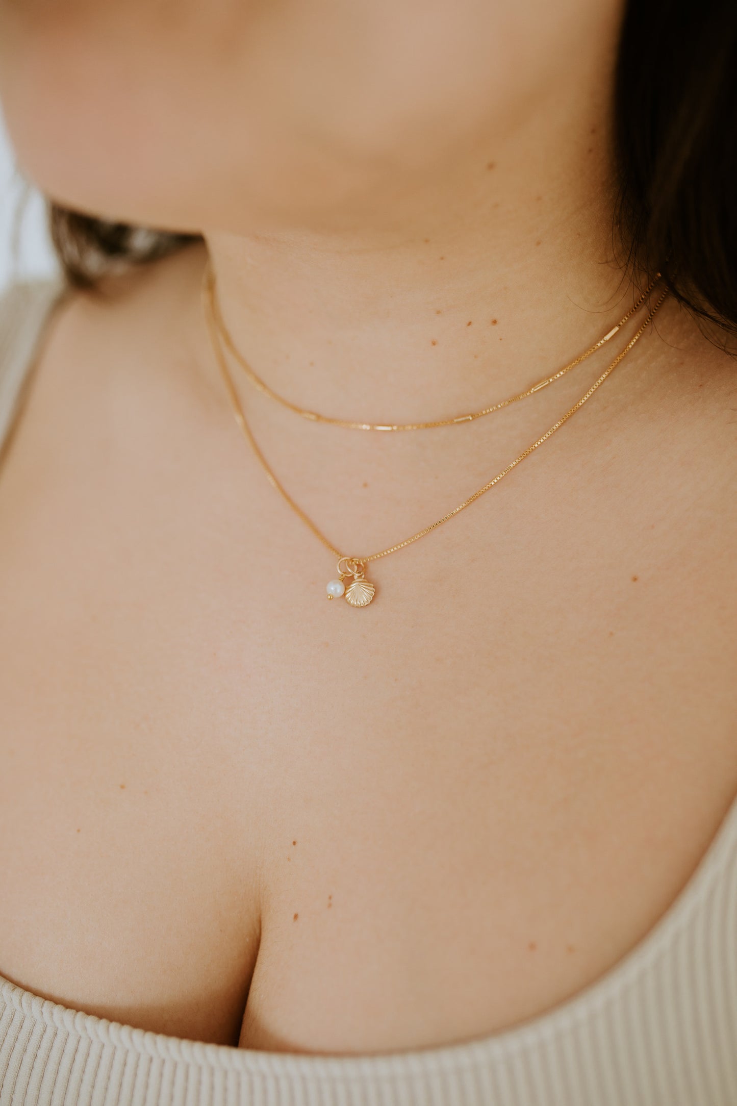 Pearl + Shell Necklace