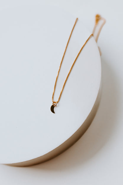 Mini Crescent Moon Necklace