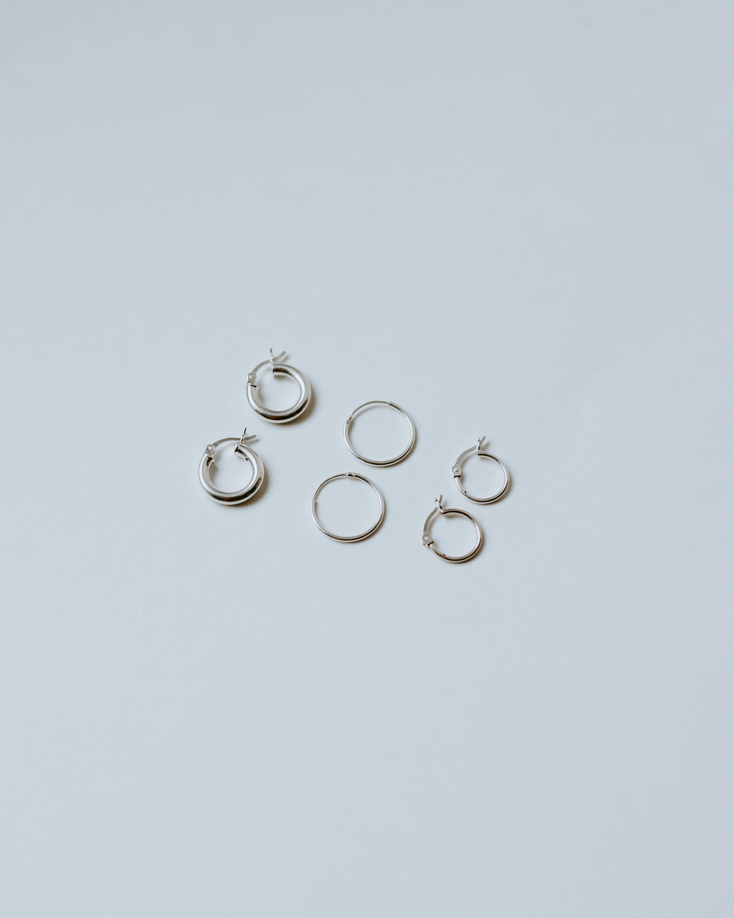 Classic Huggie Hoops - Sterling Silver