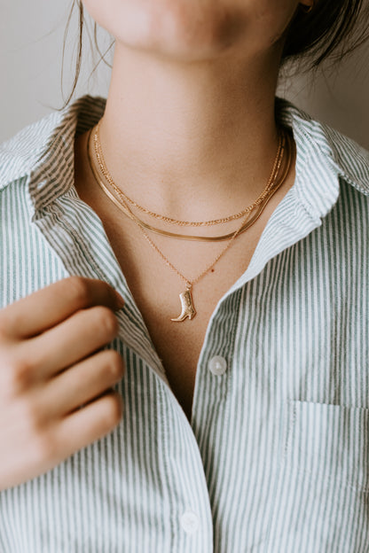 Cowboy Boot Necklace