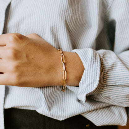 Chunky Paperclip Bracelet