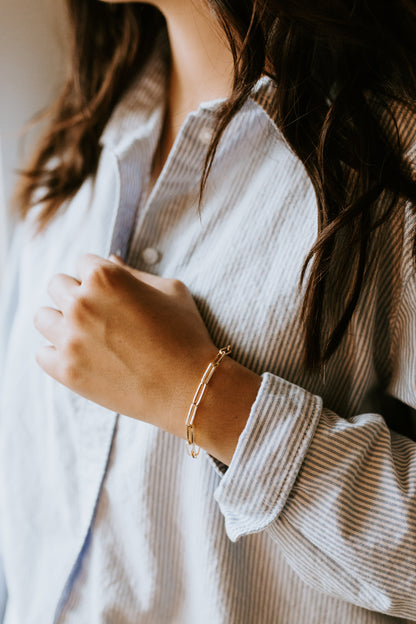 Chunky Paperclip Bracelet