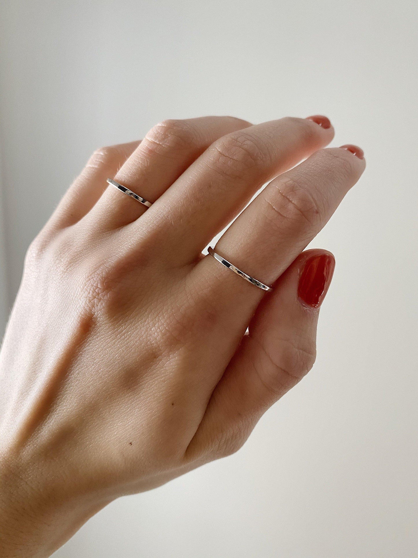 Thin Silver Stacking Ring