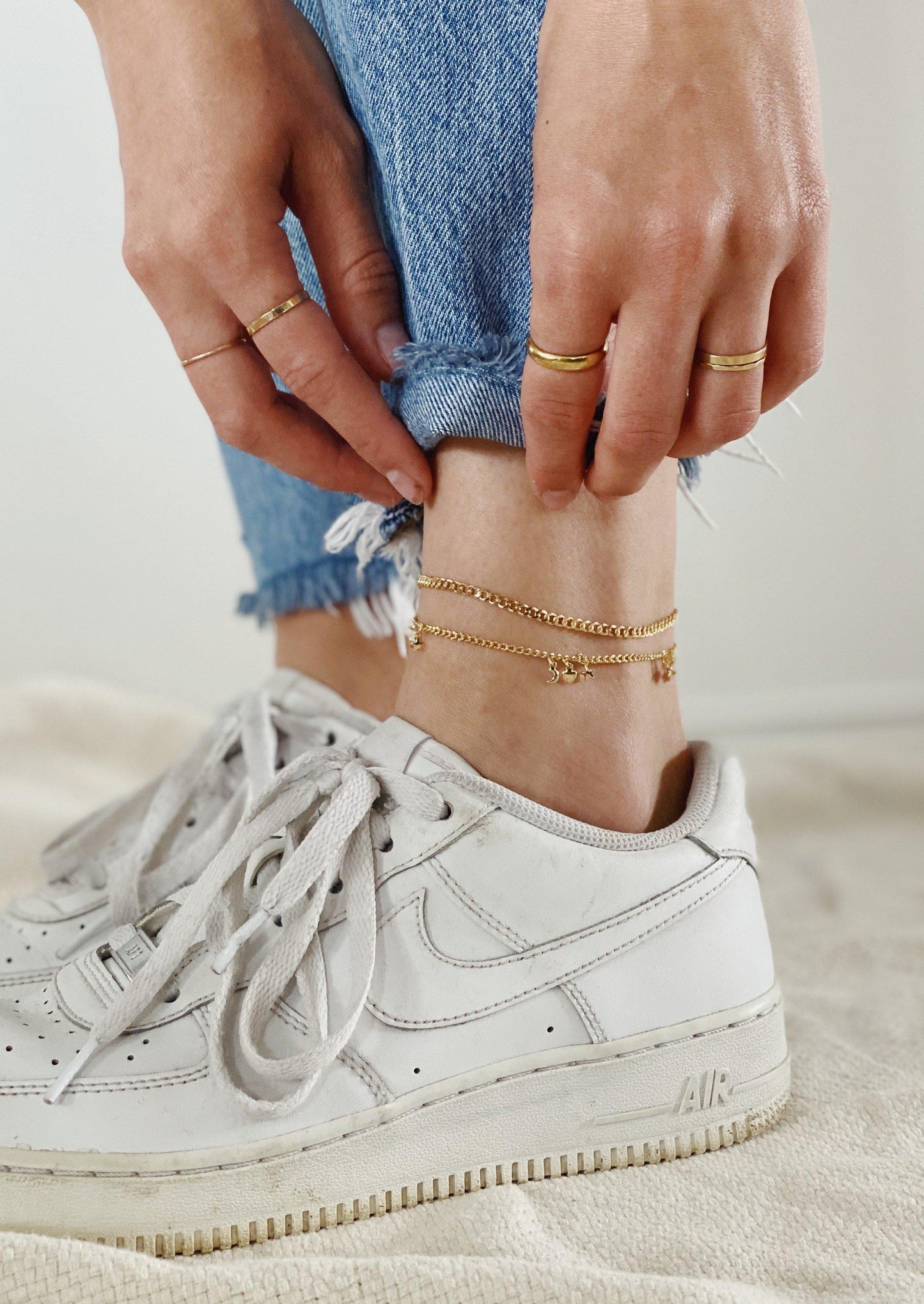 Flat Curb Chain Anklet
