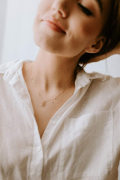 Cursive Letter Necklace