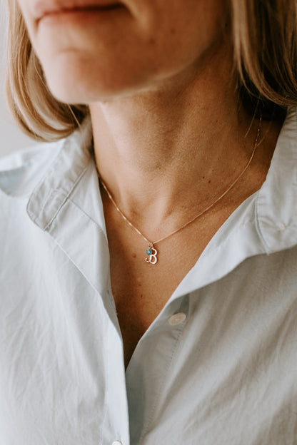 Cursive Letter Necklace