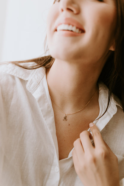 Cursive Letter Necklace