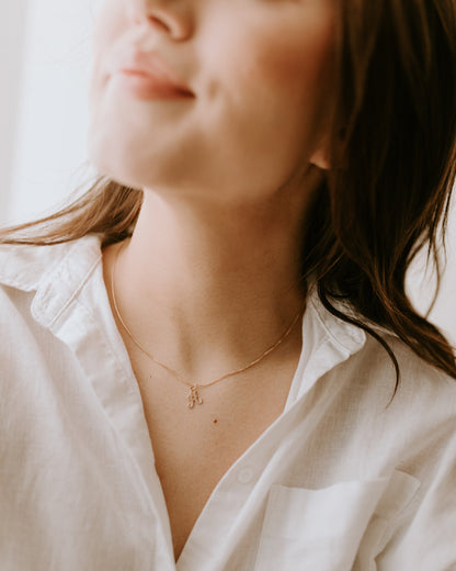 Cursive Letter Necklace