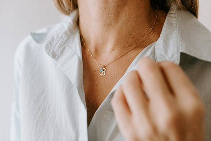 Cursive Letter Necklace